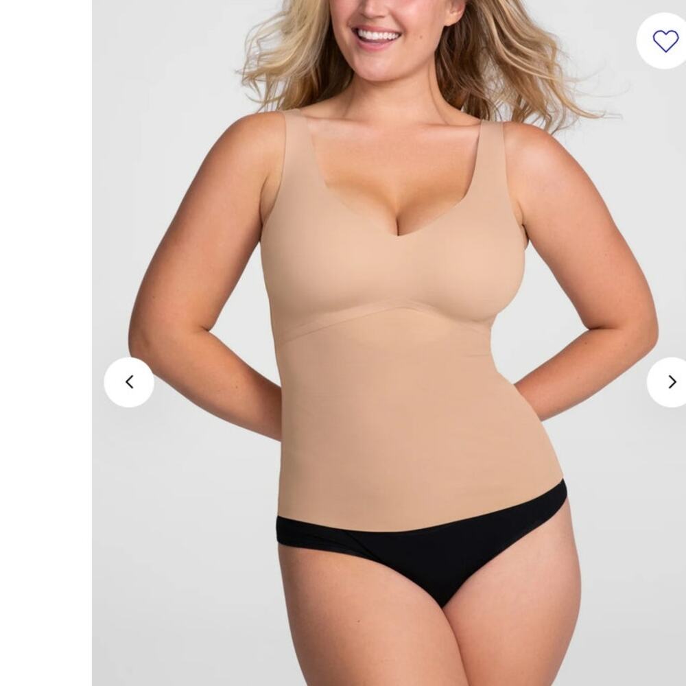 Honeylove LiftWear Tank in Sand Size XL removeable padded cups